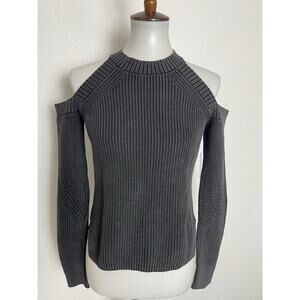 Rag & Bone Jean Sweater Pullover Cold Shoulder Knit Stretch